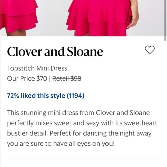 𝅺Clover and sloan Sz medium M dress - Picture 7 of 8